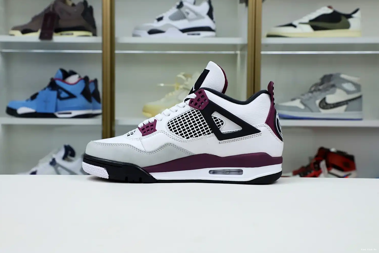 4 RETRO X PARIS JORDAN AIR Kimikick SAINT-GERMAIN JORDAN 'BORDEAUX' AIR 0807